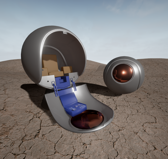 spaceship 4 Modelo 3D .c4d .max .obj .3ds .fbx .stl .blend