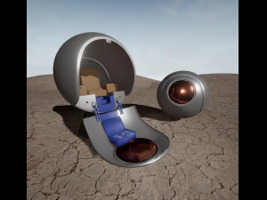 Raumschiff 4 3D Modell