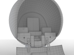 spaceship 4 Modelo 3D