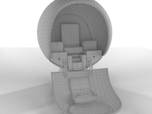 spaceship 4 Modelo 3D