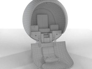 spaceship 4 3D Model