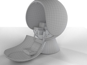spaceship 4 Modelo 3D