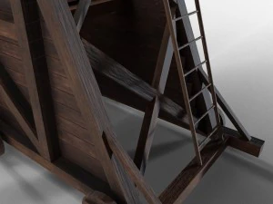 tower siege medieval 3D Model