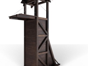 tower siege medieval Modelo 3D