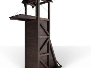 tower siege medieval 3D Model