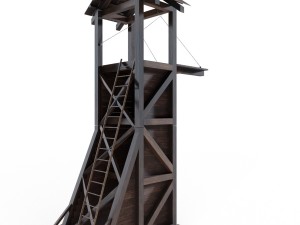 tower siege medieval Modelo 3D