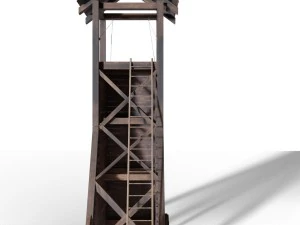 tower siege medieval 3D Model
