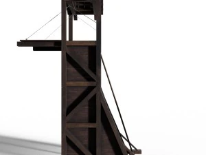tower siege medieval 3D Model