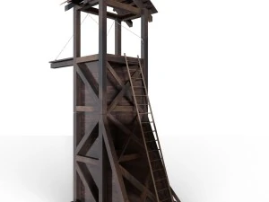 tower siege medieval 3D Model
