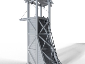 tower siege medieval Modelo 3D