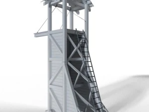 tower siege medieval 3D Model