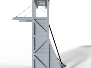 tower siege medieval Modelo 3D