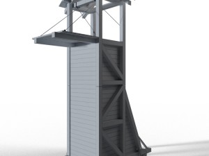 tower siege medieval Modelo 3D
