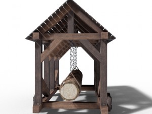 battering ram medieval 3D Model