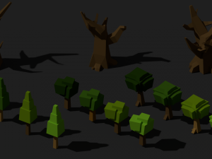 medieval village low poly cartoon pack Modelo 3D
