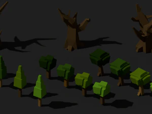 medieval village low poly cartoon pack 3D Model