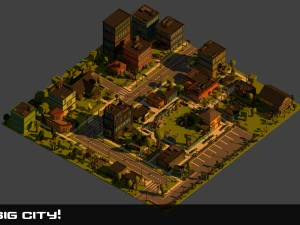 poly city - big cartoon pack 3D Model
