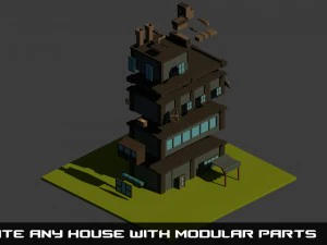 poly city - big cartoon pack 3D Model