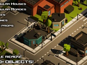 poly city - big cartoon pack 3D Model