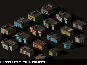 poly city - big cartoon pack 3D Model