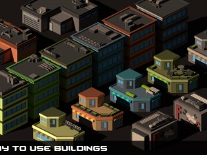 poly city - big cartoon pack 3D Модель