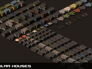 poly city - big cartoon pack 3D Модель