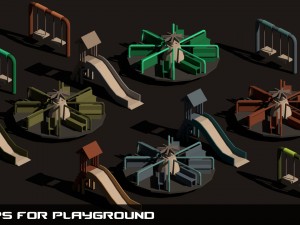 poly city - big cartoon pack 3D Модель