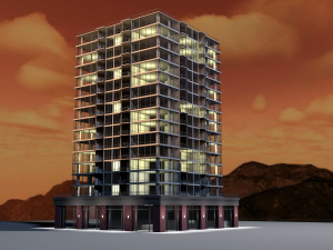 high rised building Model 3D