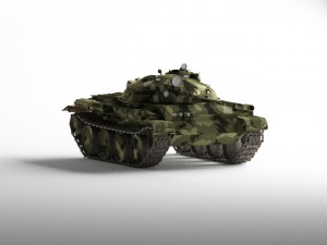 t-62a medium tank 3D 模型