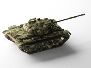 t-62a medium tank 3D 模型