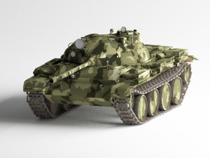 t-62a medium tank 3D 模型