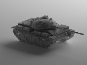 t-62a medium tank 3D 模型