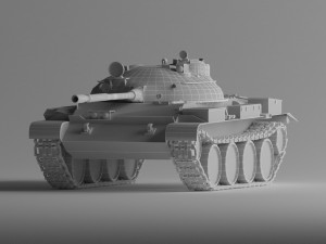 t-62a medium tank 3D 模型