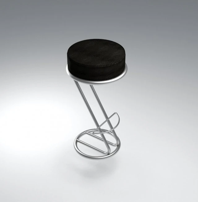 bar stool zeta 3D Model .c4d .max .obj .3ds .fbx .stl .blend 