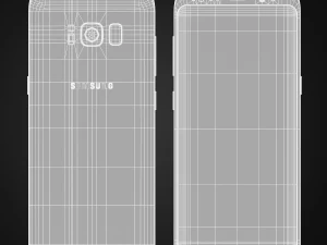 samsung galaxy s8 all colors 3D Model