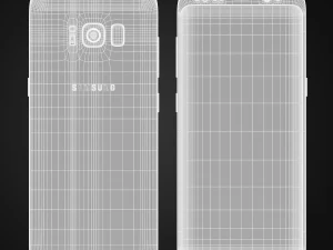 samsung galaxy s8 all colors 3D Model