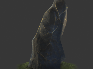 stone stele low-poly 3D Model