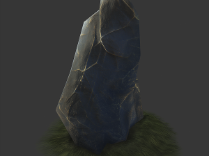 stone stele low-poly 3D Model