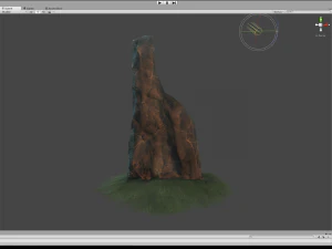 taş stel d&uuml;ş&uuml;k poli 3D Model