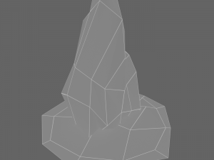 stone stele low-poly 3D Model