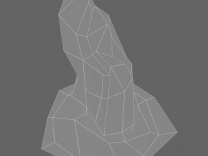 stone stele low-poly 3D Model