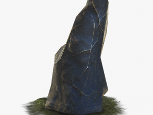 stone stele low-poly 3D मॉडल