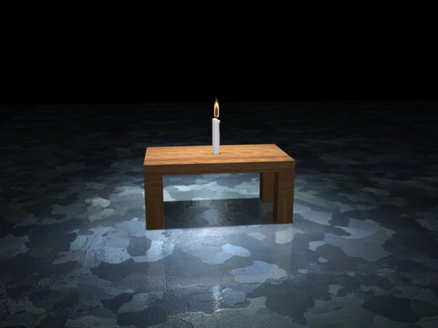 candel with fumefx 3D Model .c4d .max .obj .3ds .fbx .stl .blend 