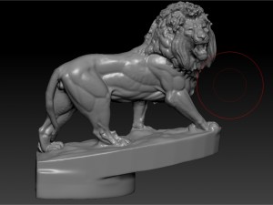 lion figurine on the hood of car 3D Print Model