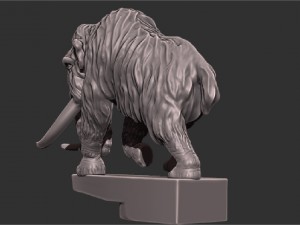 mammoth on the hood of a car Model do druku 3D