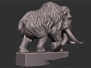mammoth on the hood of a car Model do druku 3D