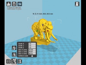 mammoth on the hood of a car Model do druku 3D
