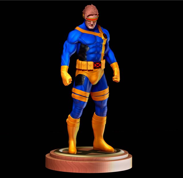 cyclops xmen Model do druku 3D .c4d .max .obj .3ds .fbx .stl .blend