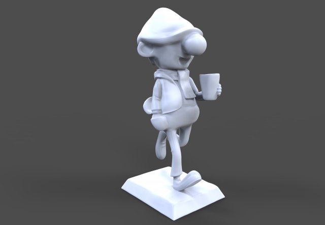 andy capp 3D printmodel .c4d .max .obj .3ds .fbx .stl .blend 