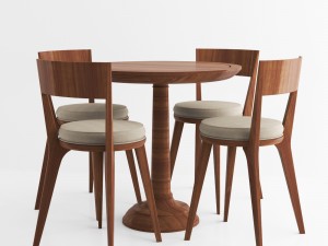 id sn classic chair and table 3D Model